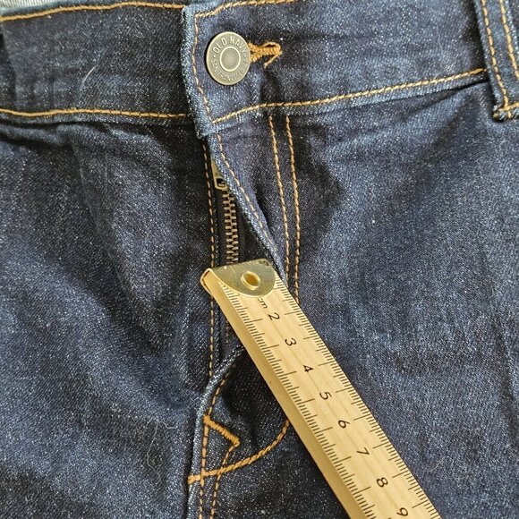 Old Navy Shorts Women 16 Navy Blue Cotton Roll Hem Stretch Beach Hippie Cottage - Picture 12 of 15